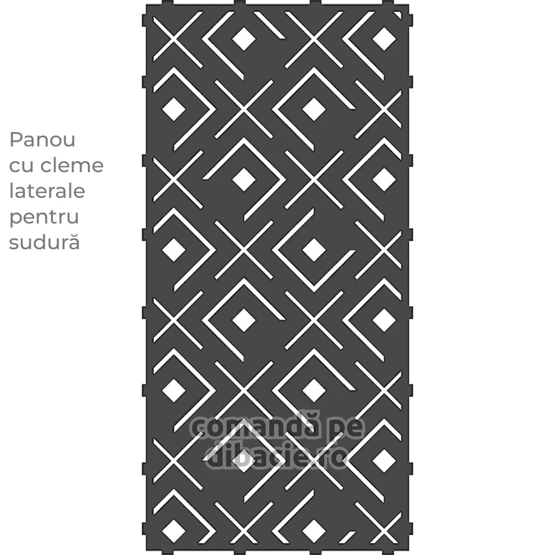 Panou poarta si gard metalic - Patrat plus