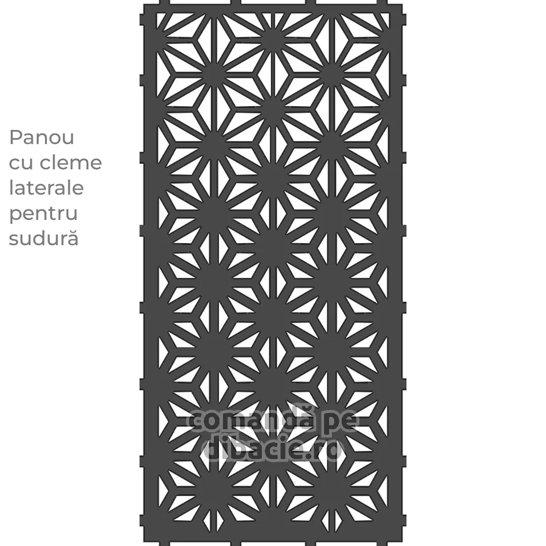 Panou poarta si gard metalic - Floarea dovlecelului