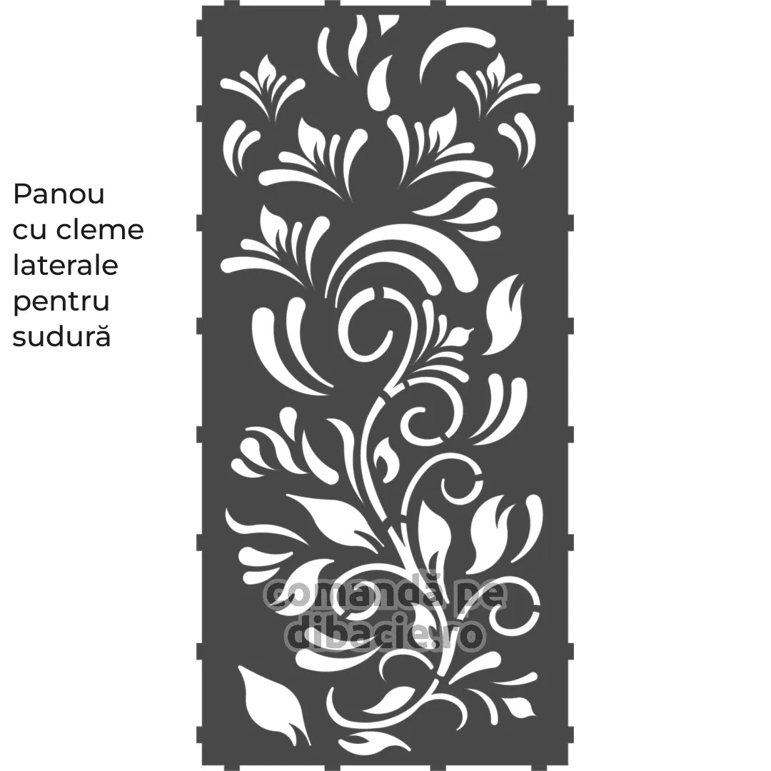 Panou poarta si gard metalic - Crini