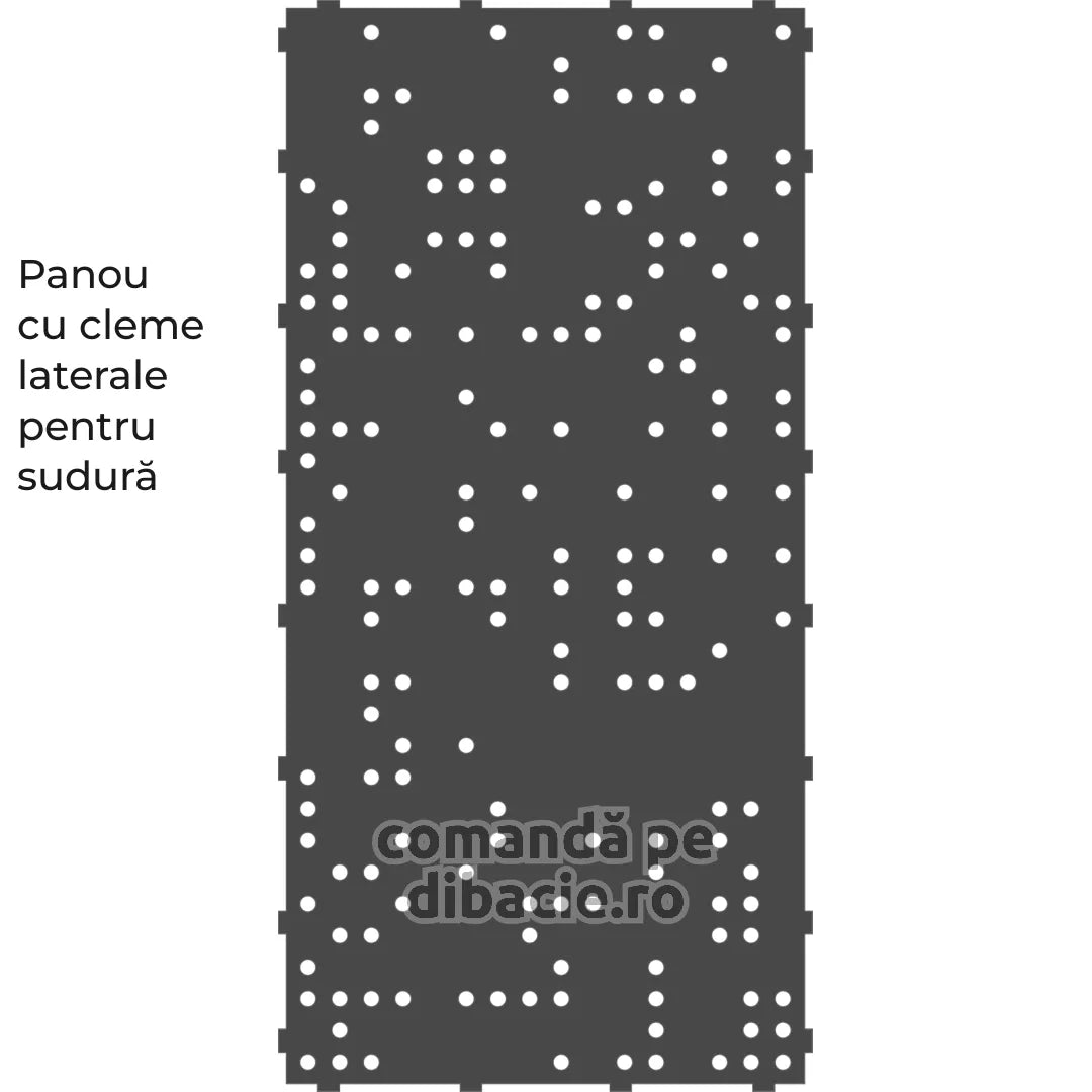Panou poarta si gard metalic - Braille