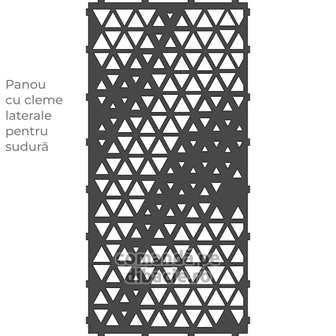 Panou poarta si gard metalic - Piramida