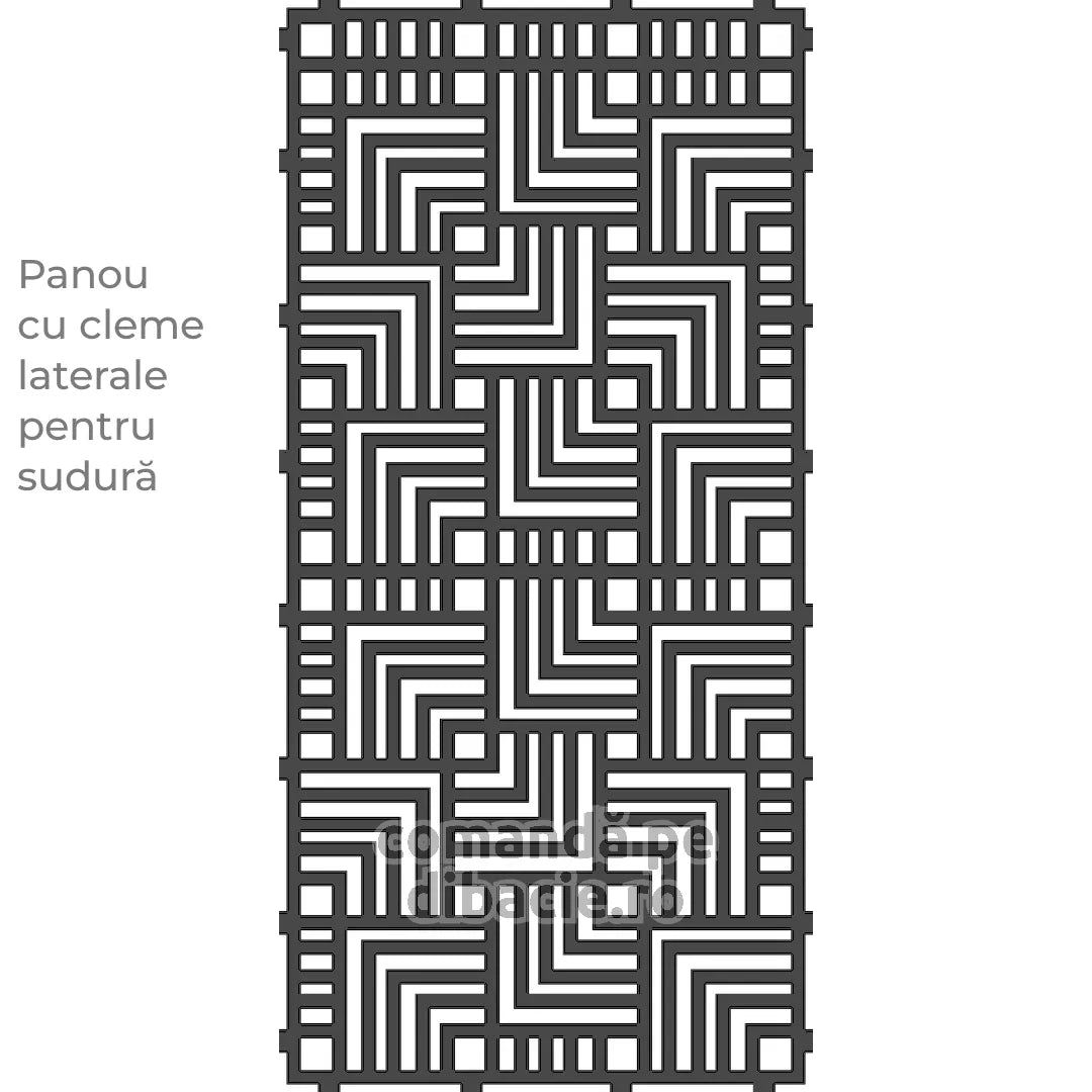 Panou poarta si gard metalic - Suprapunere