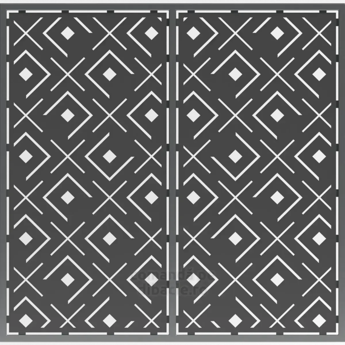 Panou poarta si gard metalic - Patrat plus