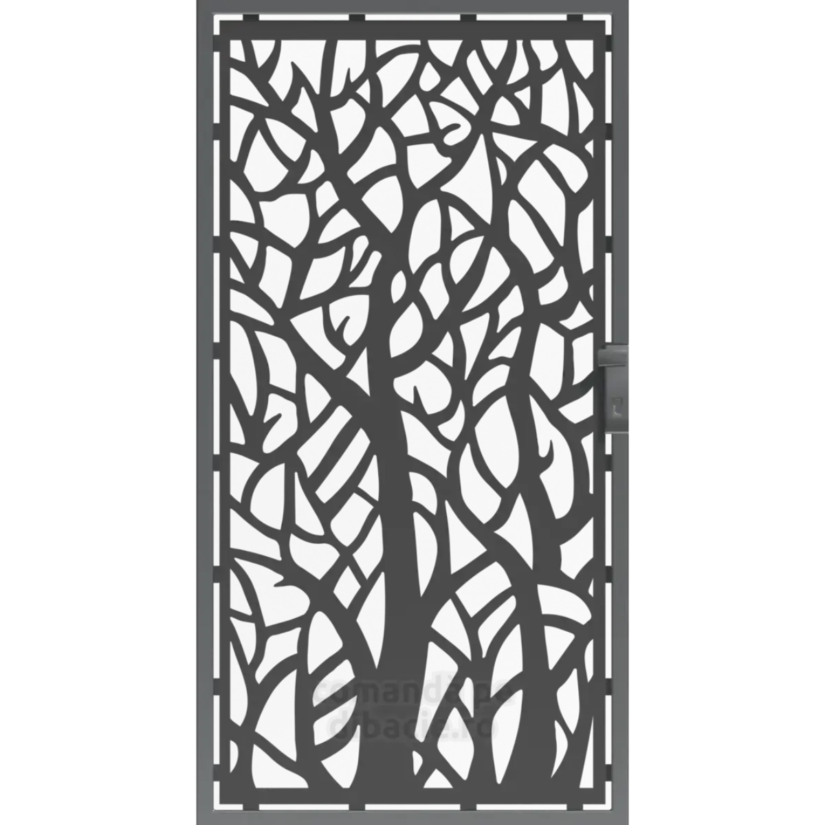 Panou poarta si gard metalic - Inima padurii