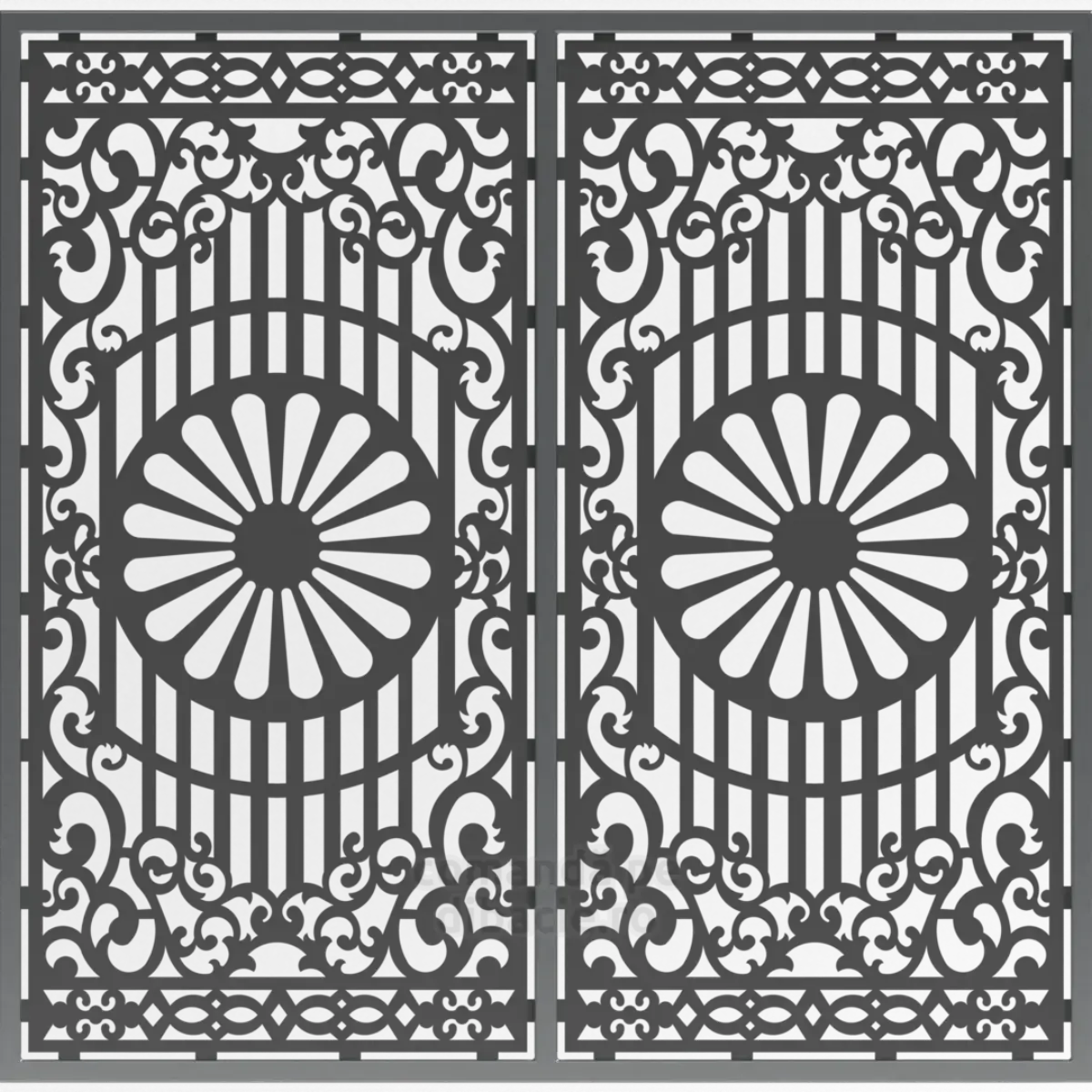 Panou poarta si gard metalic - Shiraz