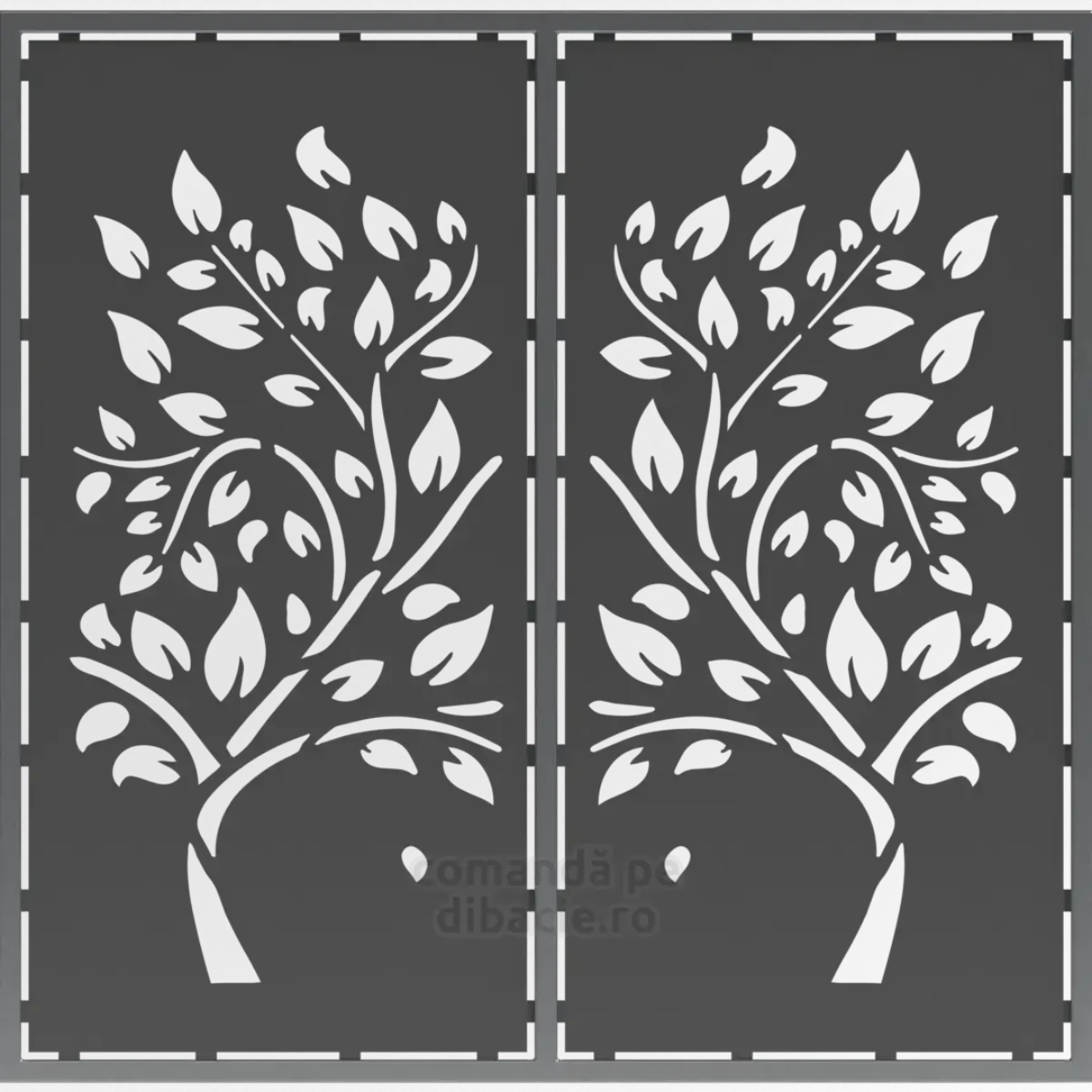 Panou poarta si gard metalic - Pomul cunoasterii