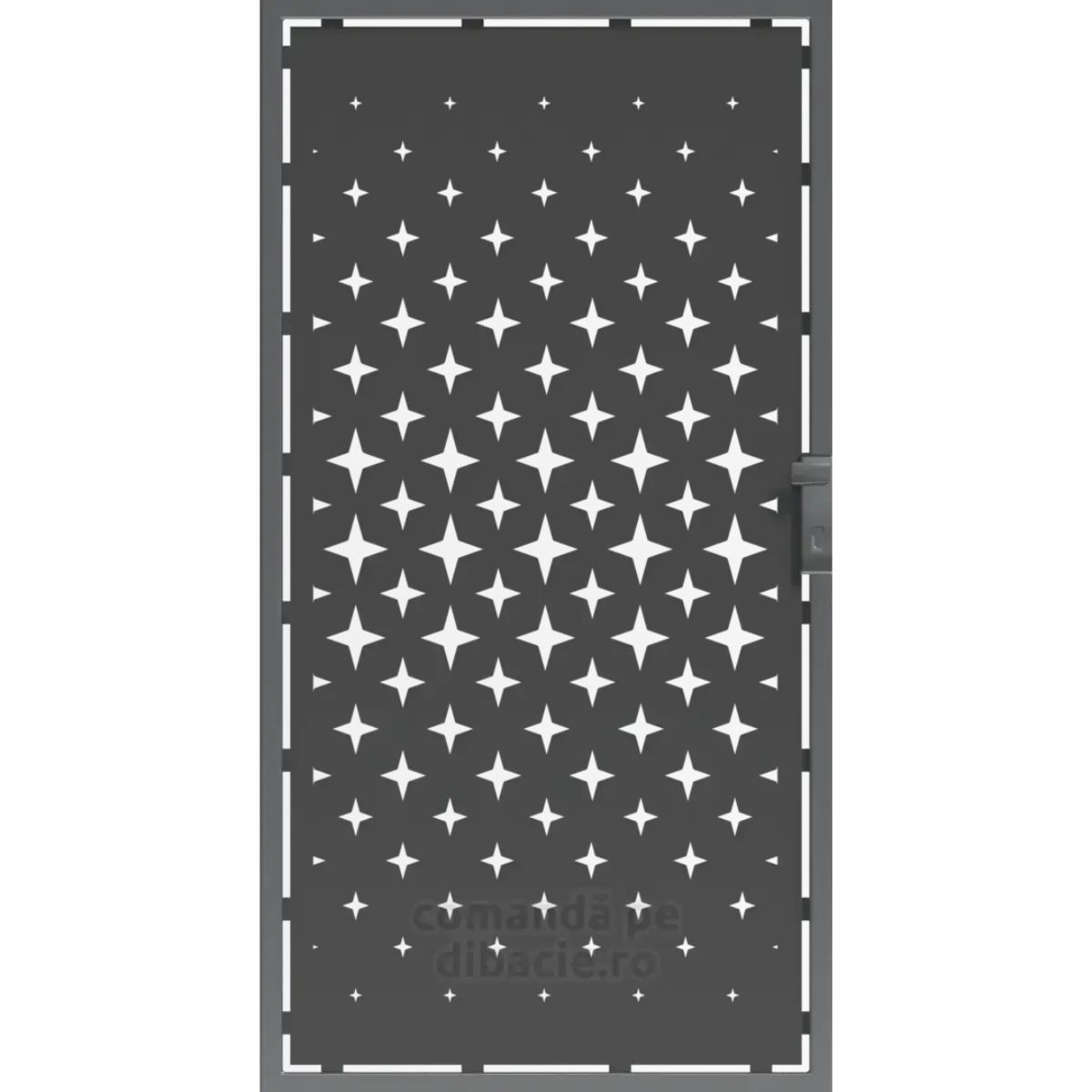 Panou poarta si gard metalic - Stelute