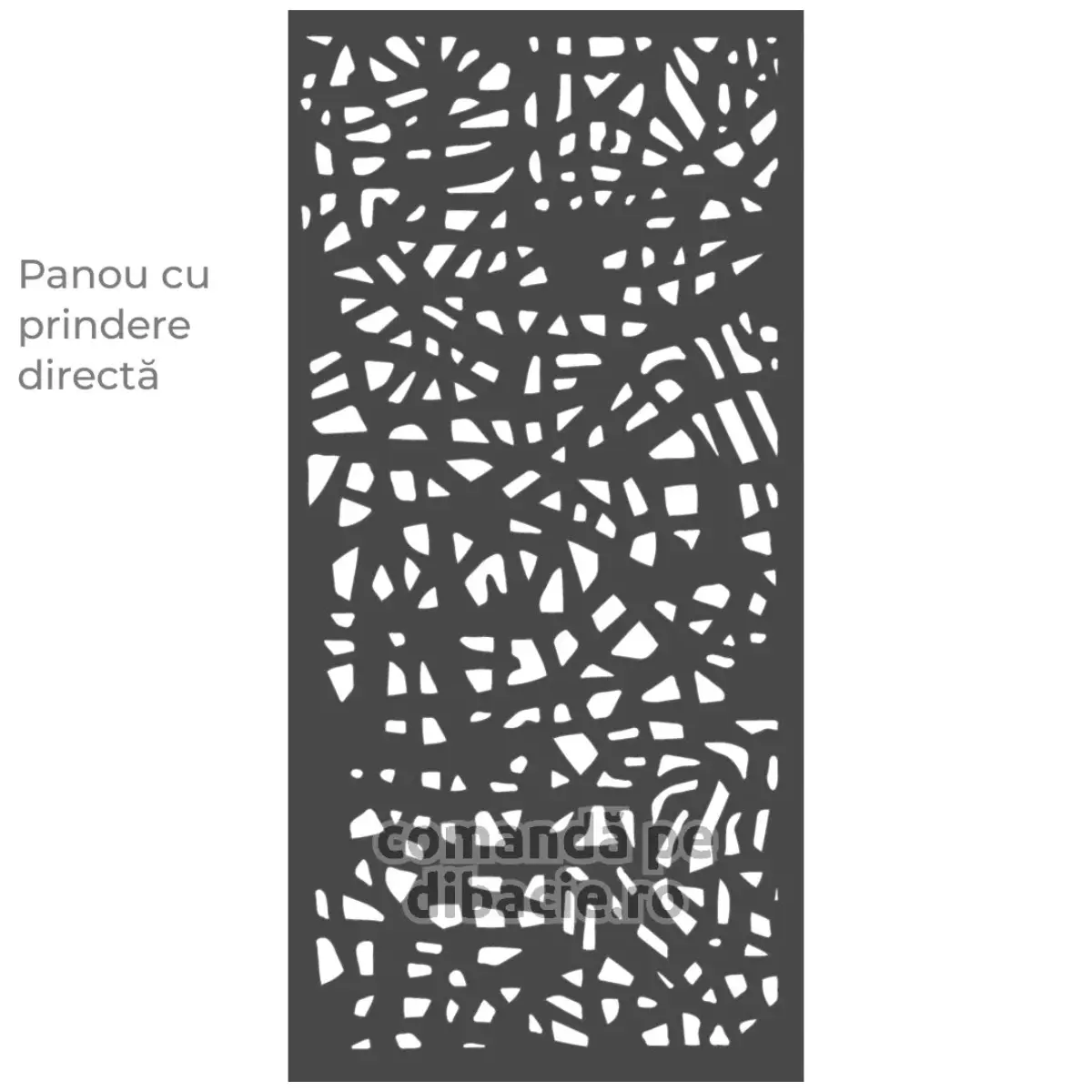 Panou poarta si gard metalic - Bambus