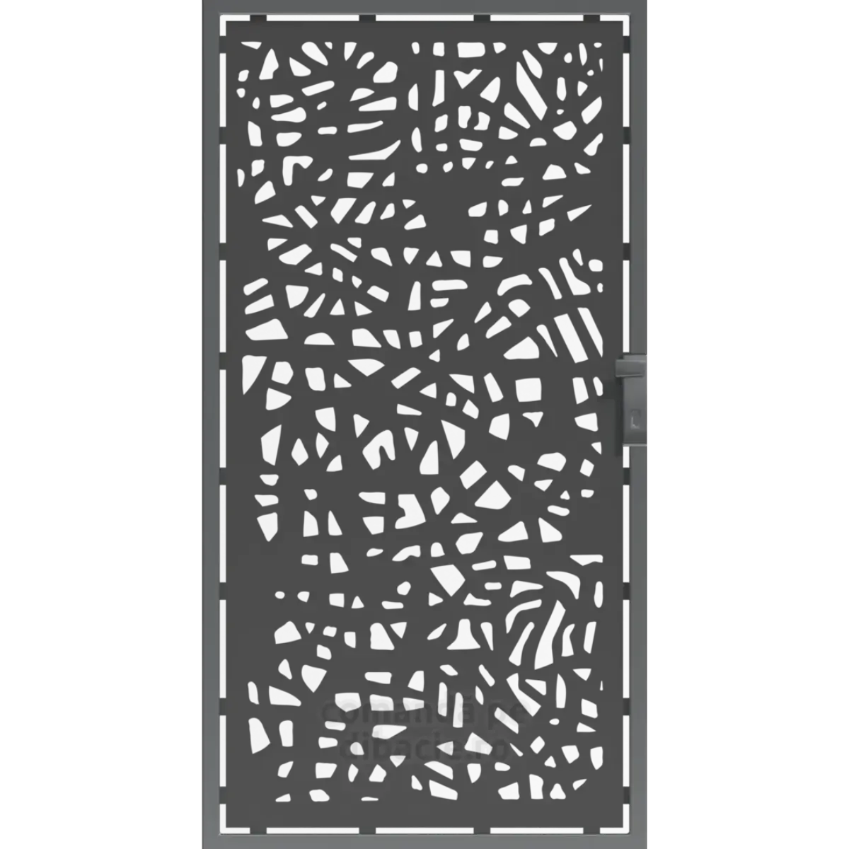 Panou poarta si gard metalic - Bambus