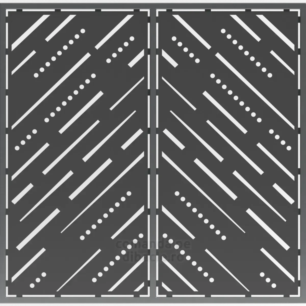 Panou poarta si gard metalic - Razboiul de tesut