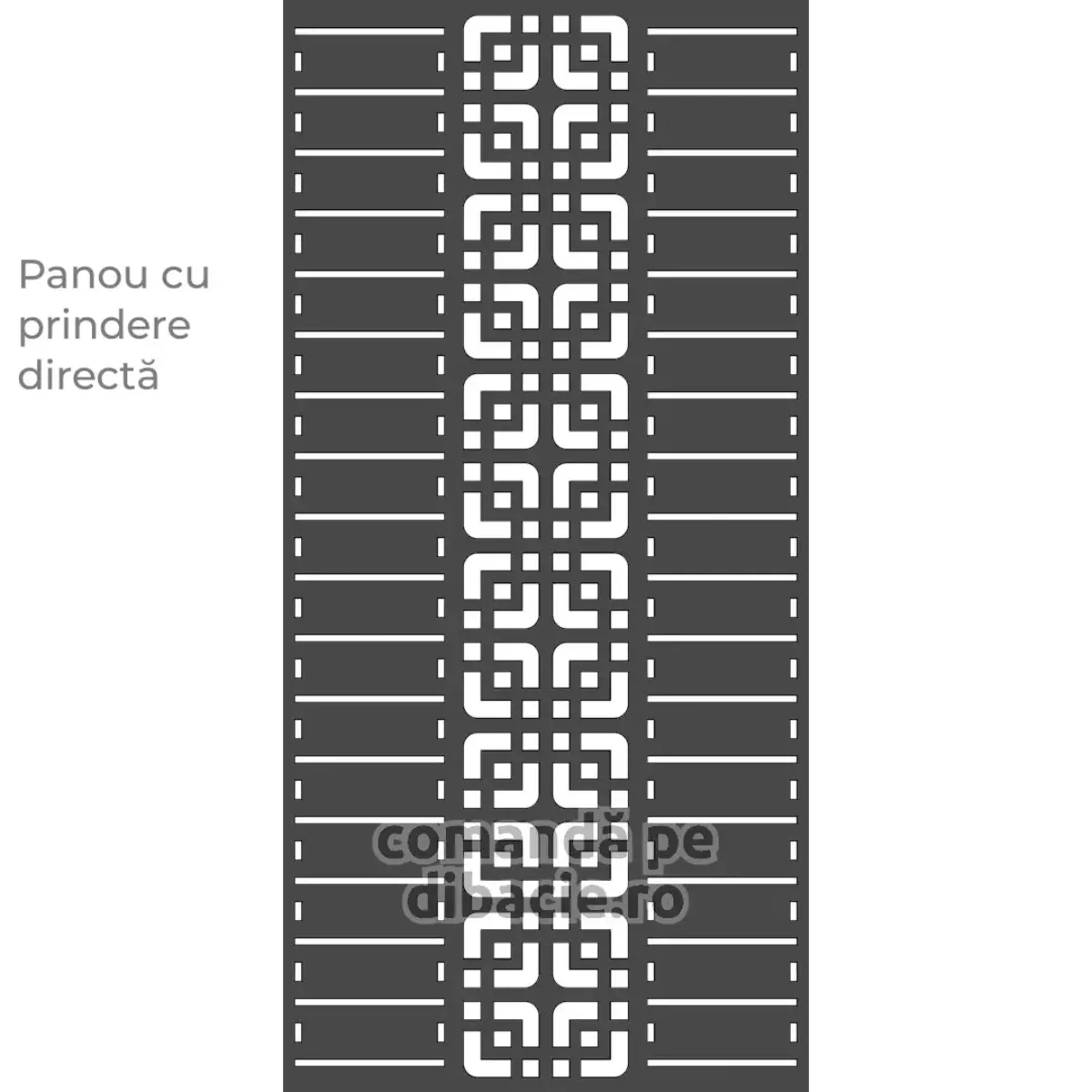 Panou poarta si gard metalic - Motiv oltenesc