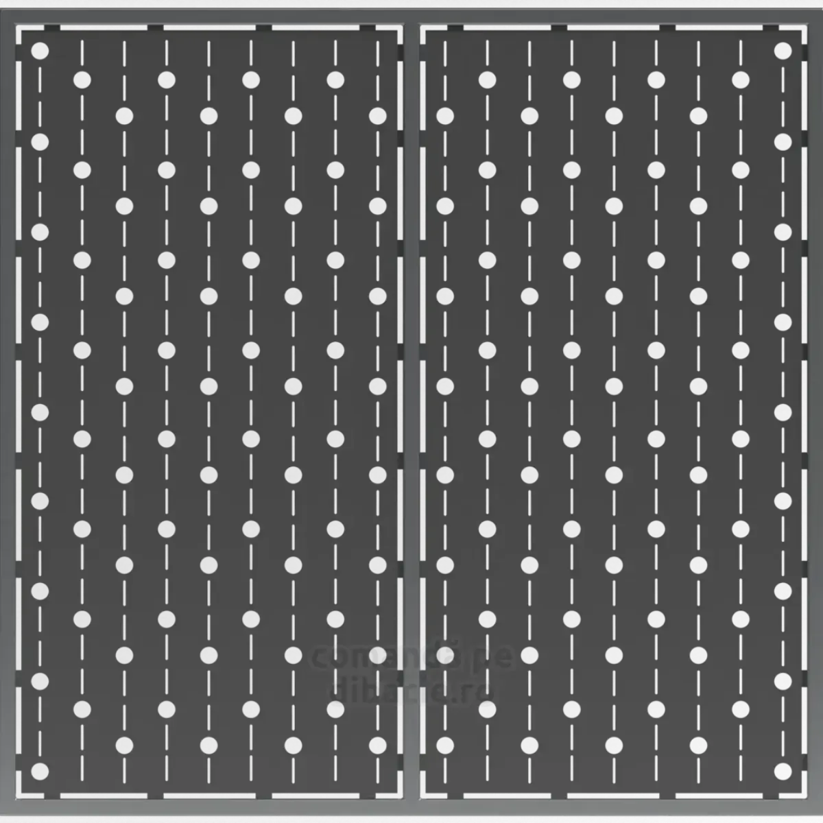 Panou poarta si gard metalic - Sirag de lumini