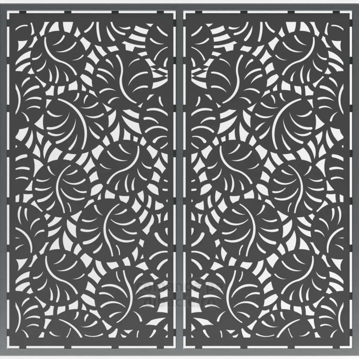 Panou poarta si gard metalic - Planta banilor