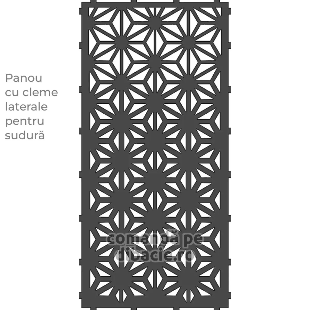 Panou poarta si gard metalic - Floarea dovlecelului