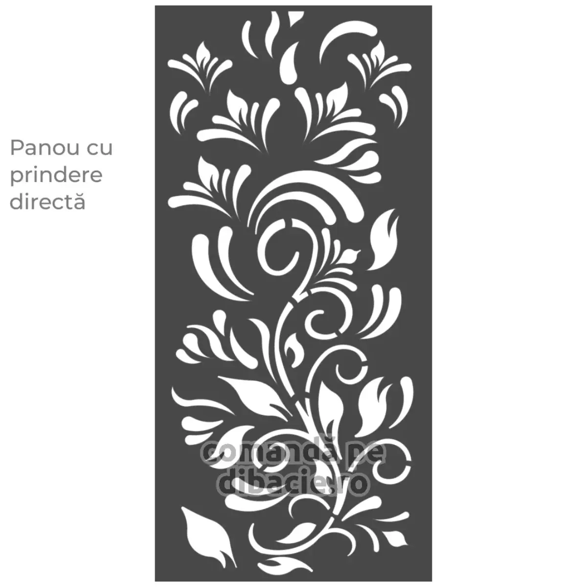 Panou poarta si gard metalic - Crini