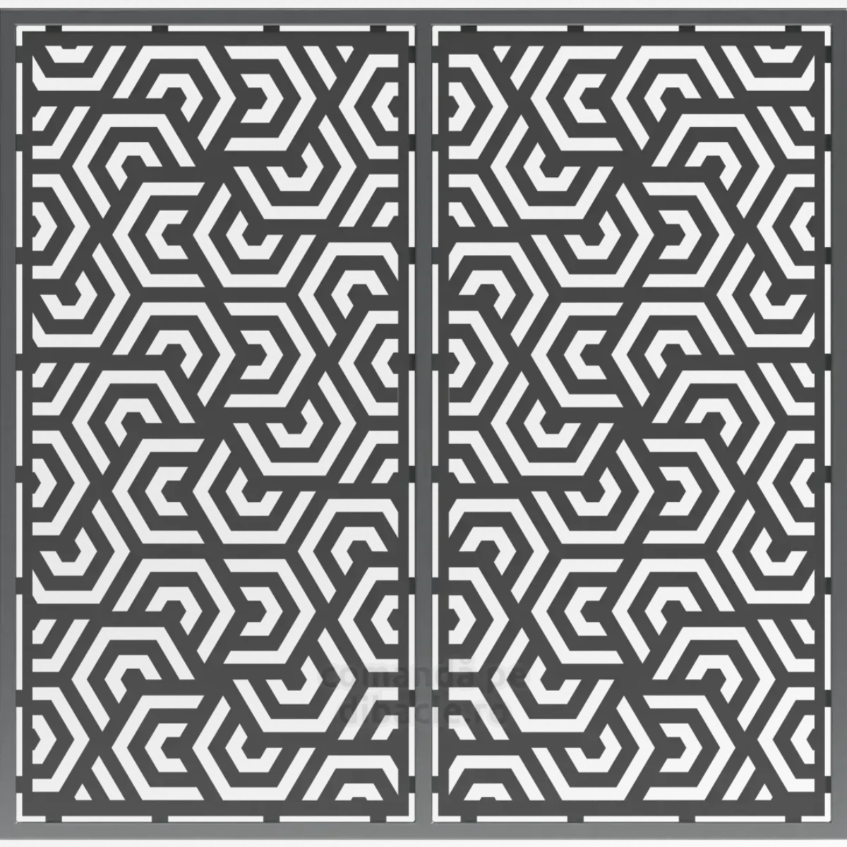 Panou poarta si gard metalic - Hexagon