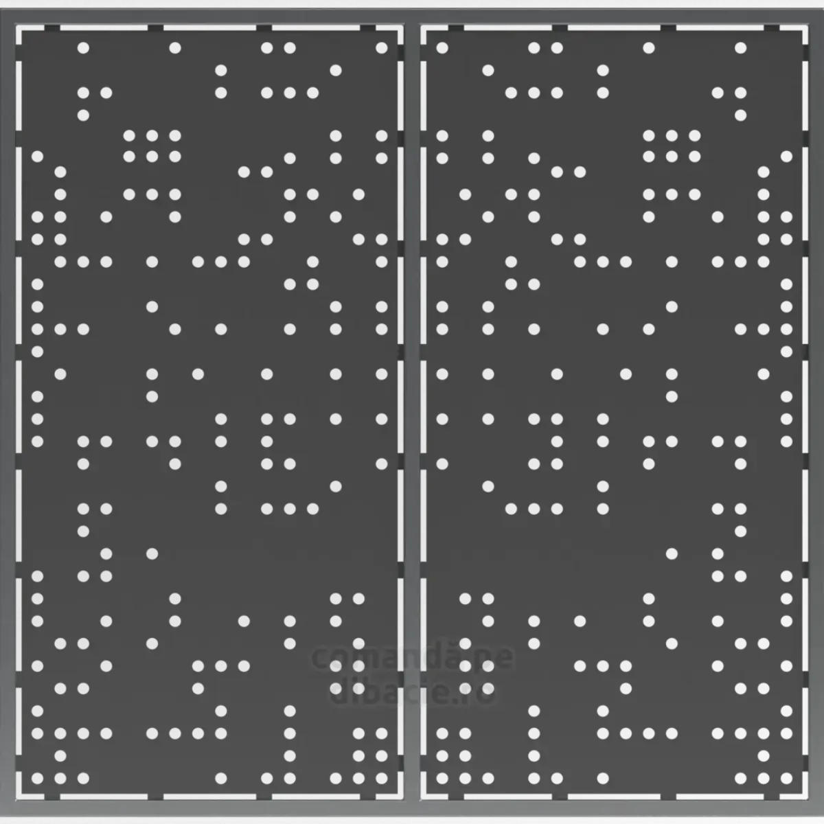 Panou poarta si gard metalic - Braille