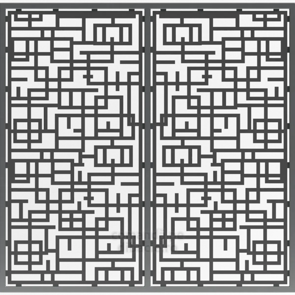 Panou poarta si gard metalic - Enigma