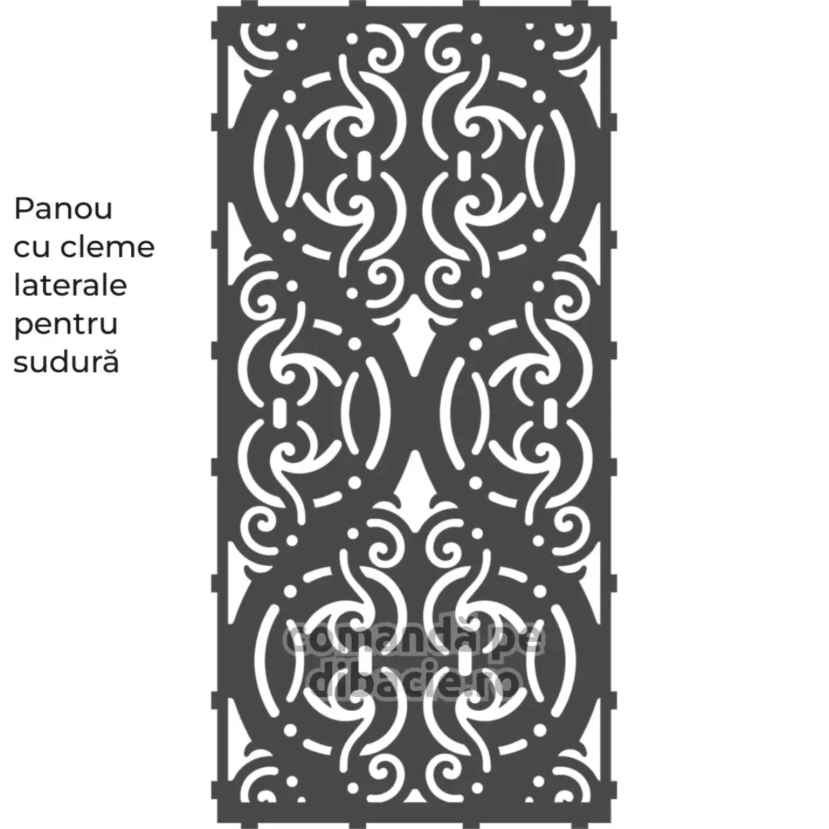 Panou poarta si gard metalic - Damasc