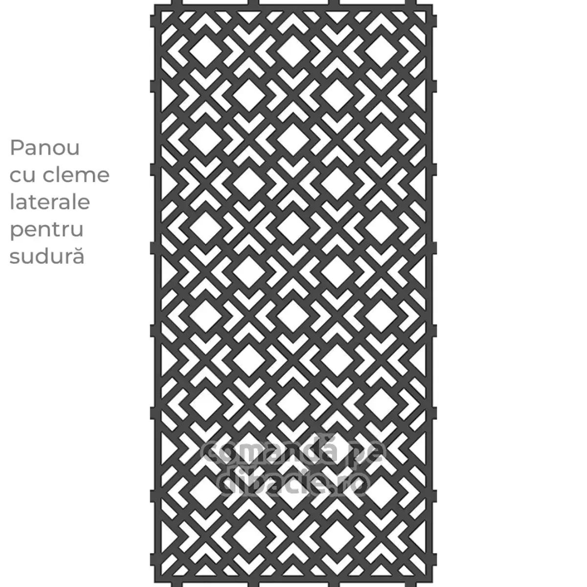 Panou poarta si gard metalic - Romburi