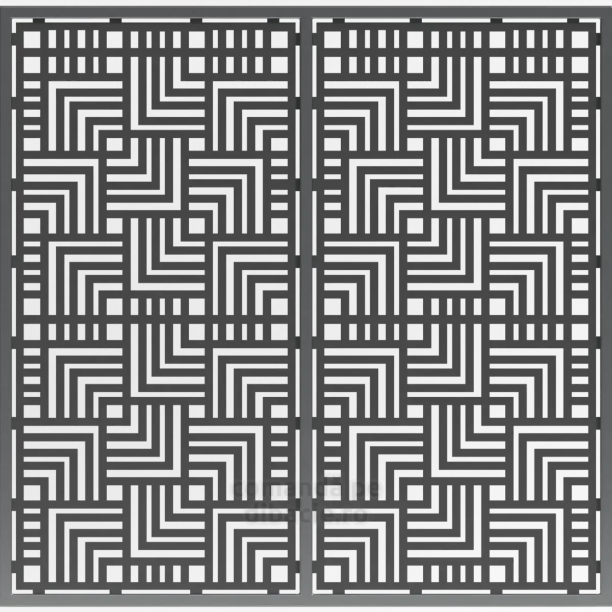 Panou poarta si gard metalic - Suprapunere