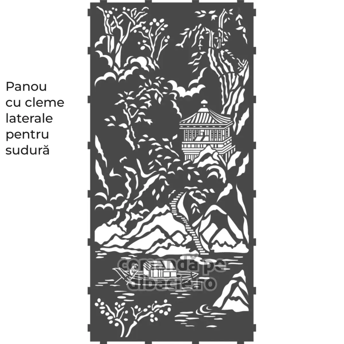 Panou poarta si gard metalic - Fluviul galben